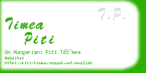 timea piti business card